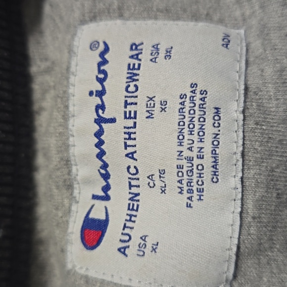 Champion Authentic Athletic Wear Pullover Gray Sweater Men's Size XL - Picture 15 of 15